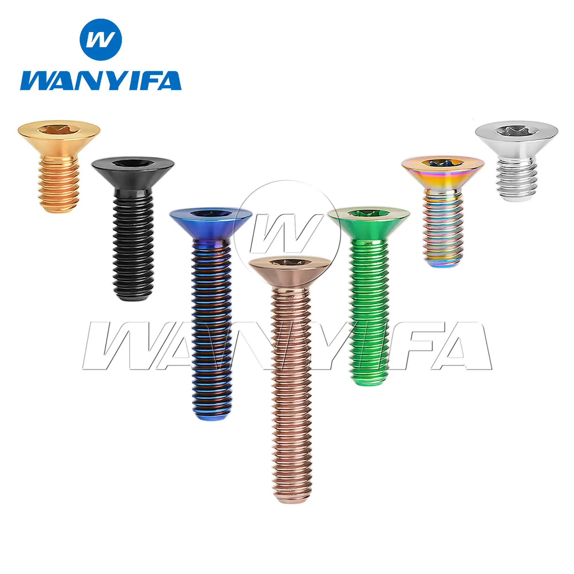 Wanyifa Titan-Schraube M4M5X8/10/12/15/20/25/30/35/40mm Senkkopf Torx für Motorradteile