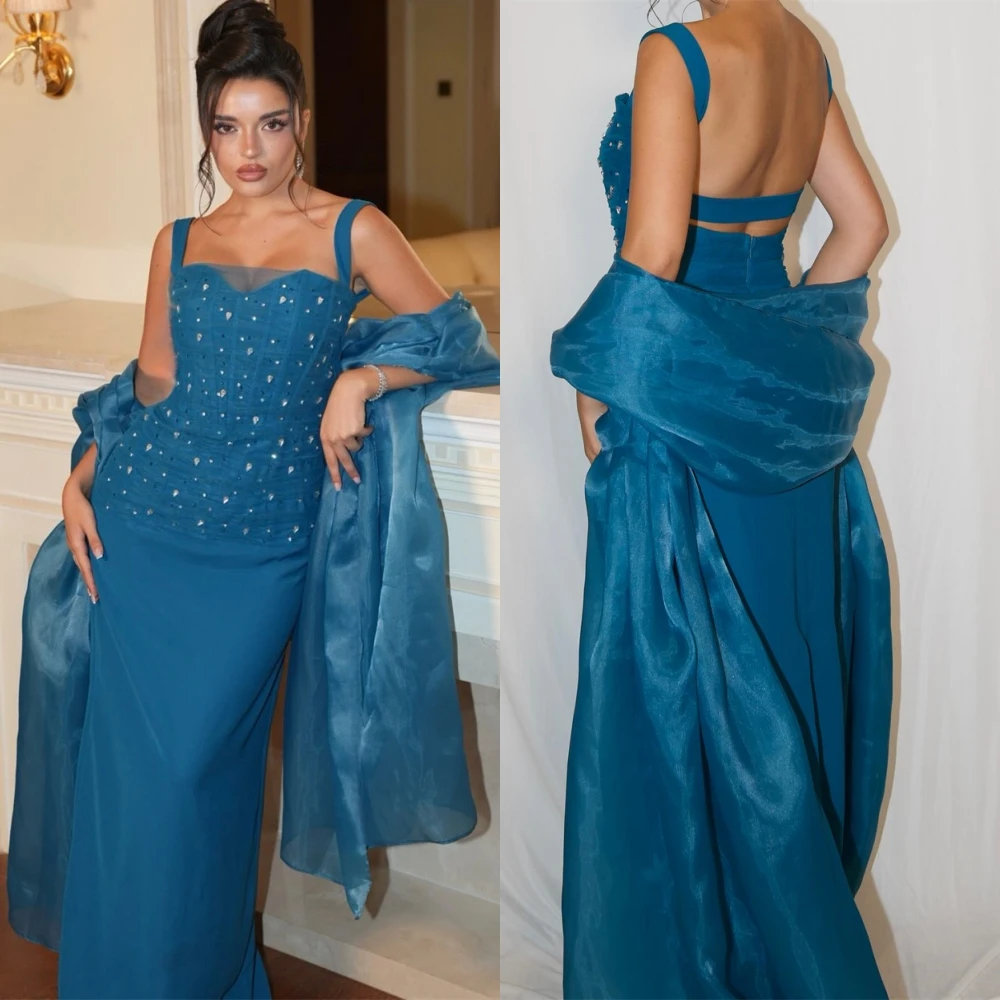 تخصيص مثير ساحة طوق مساء اللباس بسيط الشيفون أكمام فساتين حفلة موسيقية شال سباركلي فساتين المناسبات الخاصة #1