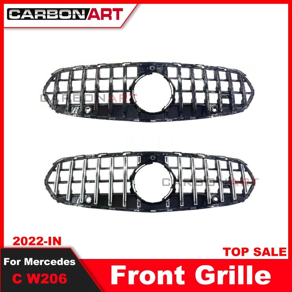 2022 Year New C class W206 Gt R Grille For mercede C Class W206 Front Bumper Grille  C class w206 panamerican grille