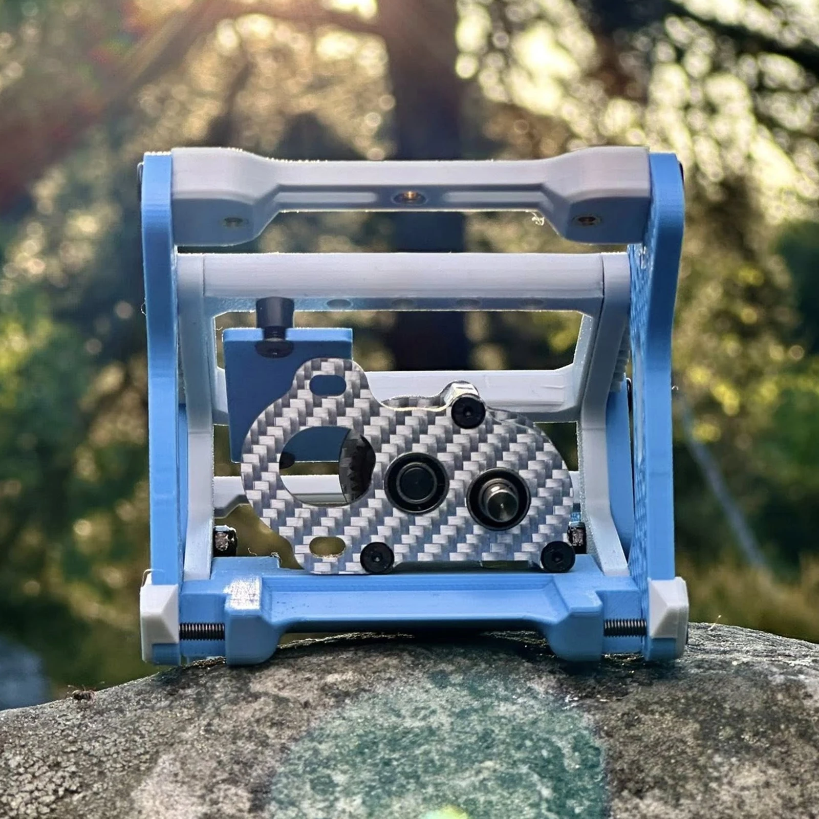 Silver Carbon 48 Pitch Ultralight Portal Transmission Tiny Gearbox for 1/10 Performance LCG Chassis  Comp Builds Rigs