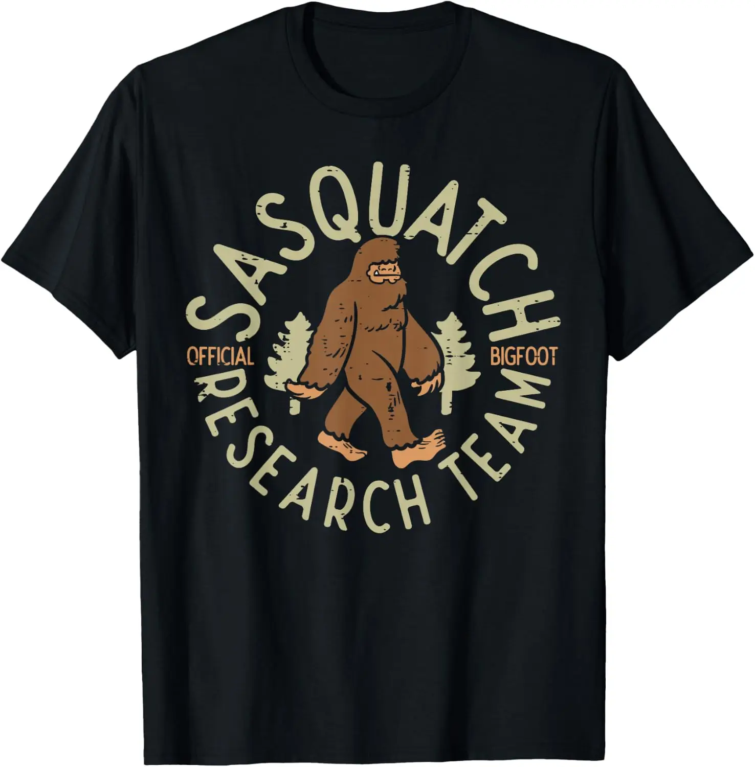 Camping Sasquatch Research Team Bigfoot Camper Men Women Kid T-Shirt 100% Cotton Trendy Y2K Short-Sleeve Tee-Soft, Quick-Drying,