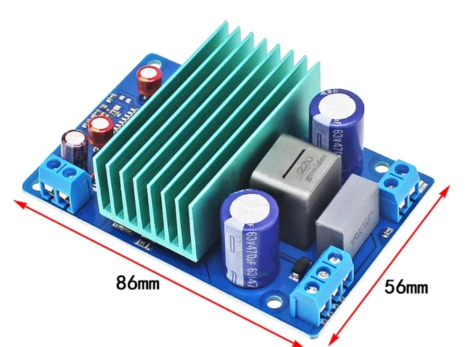 لوحة مضخم الطاقة الرقمية لخزانة الصوت عالية الطاقة بقدرة 250 وات، وحدة تضخيم الصوت الرقمي من الفئة D HIFI IRS2092S