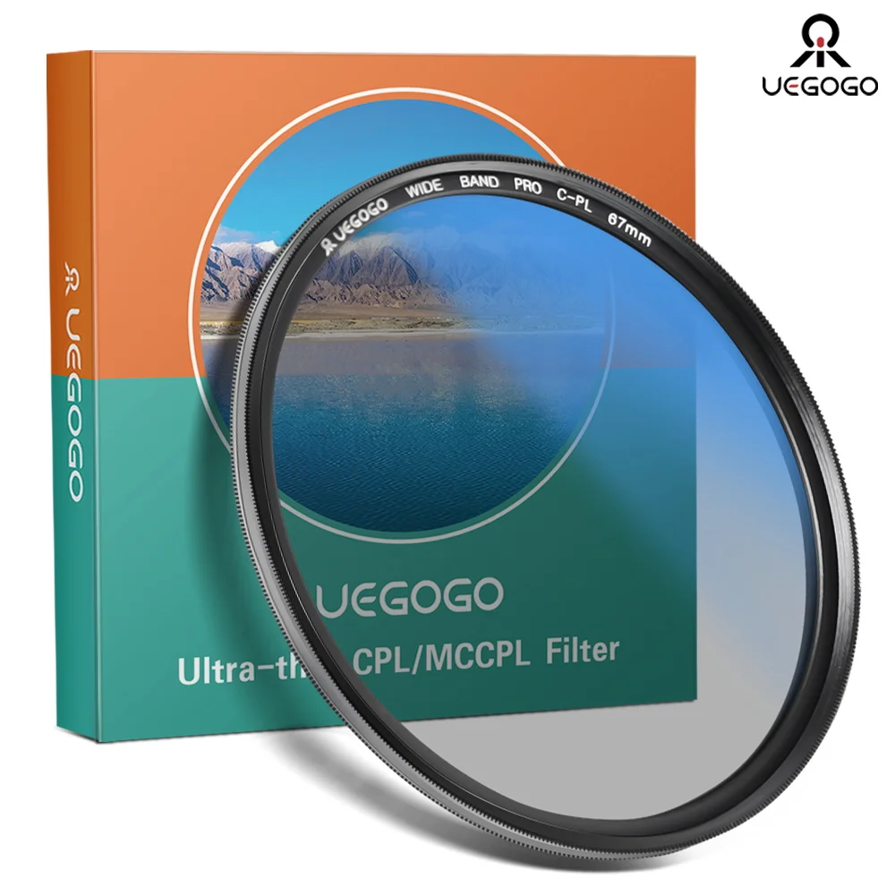 

UEGOGO CPL Lens Filter True Color Circular Ultra Slim Polarizers 52mm 55mm 58mm 62mm 72mm 77mm 82mm for Camera Lens