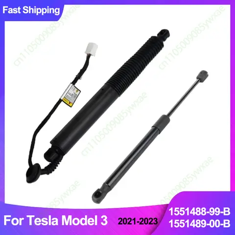Tesla Model 3 용 후방 좌측 우측 전기 리프트 게이트 트렁크 스트럿 1551488-99-B 1551489-00-B 2021-2023 자동차 지지대 부품 1 쌍