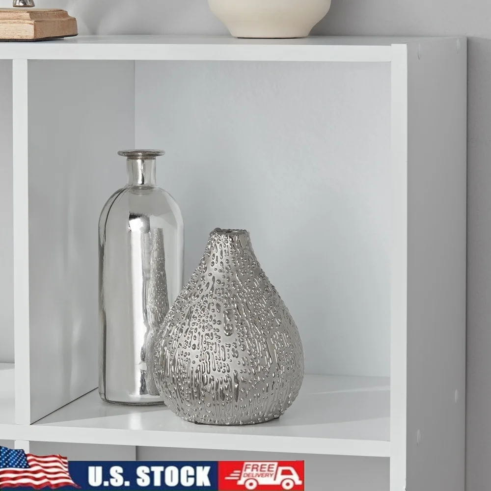 

9 Cube Storage Organizer with Open Closed Shelves Home Office Living Room Bedroom Easy Assembly Wall-Mounted Furniture