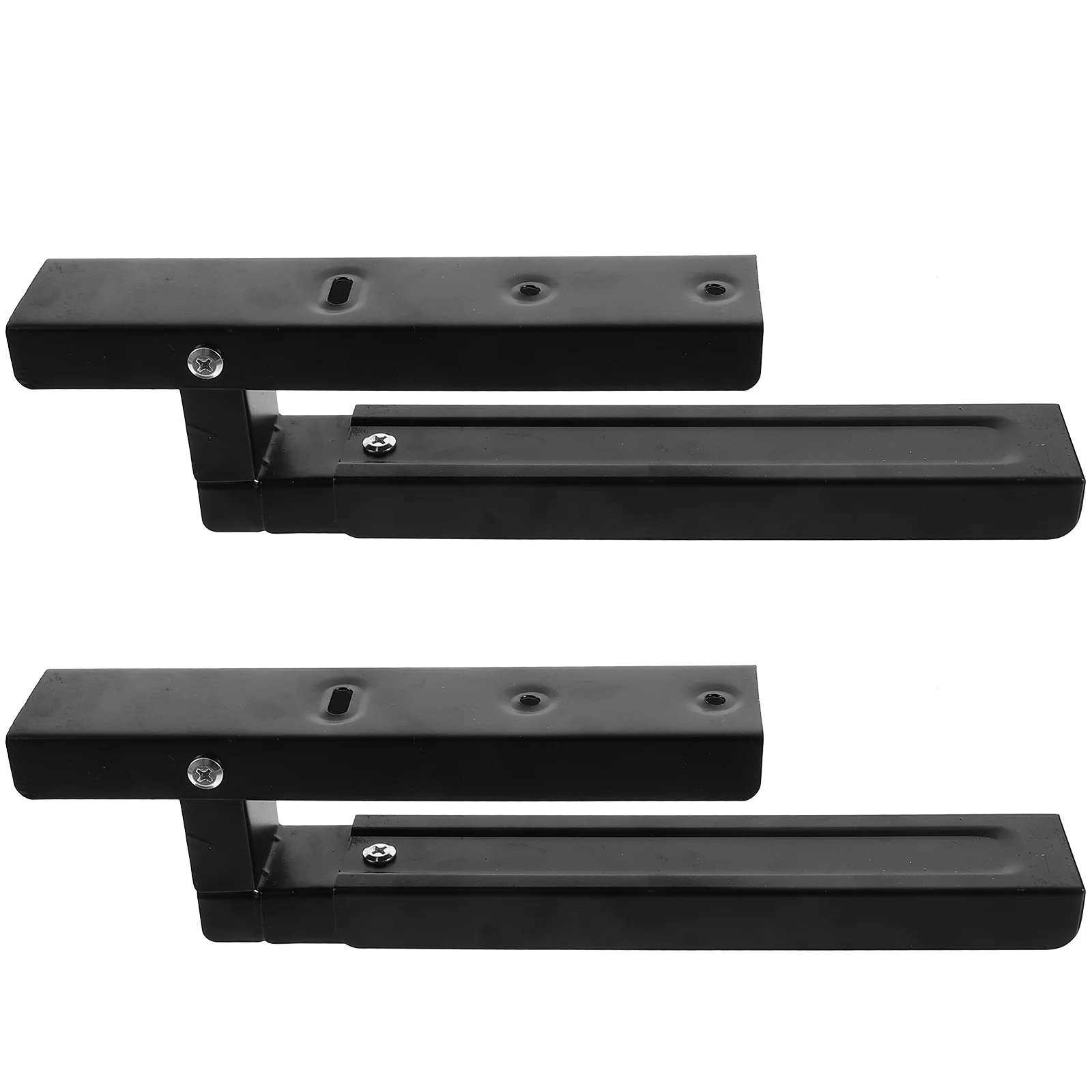 

2Pcs Microwave Wall Mount Bracket Strong Bearing Capacity Easy Installation Stylish Design Microwave Mounting Kit