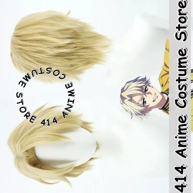 

Game & Anime Finn Oldman Cosplay Wig HIGH CARD Blonde Short Heat-Resistant Fiber Synthetic Hair
