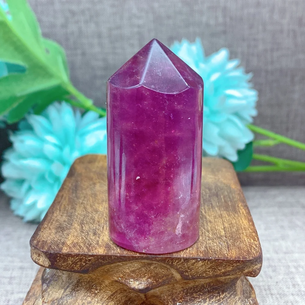 

Quartz Stone Natural Crystal Purple Fluorite Point Tower Healing Wand Minerals Purpie Reiki For Home Decoratiom Energy Gift