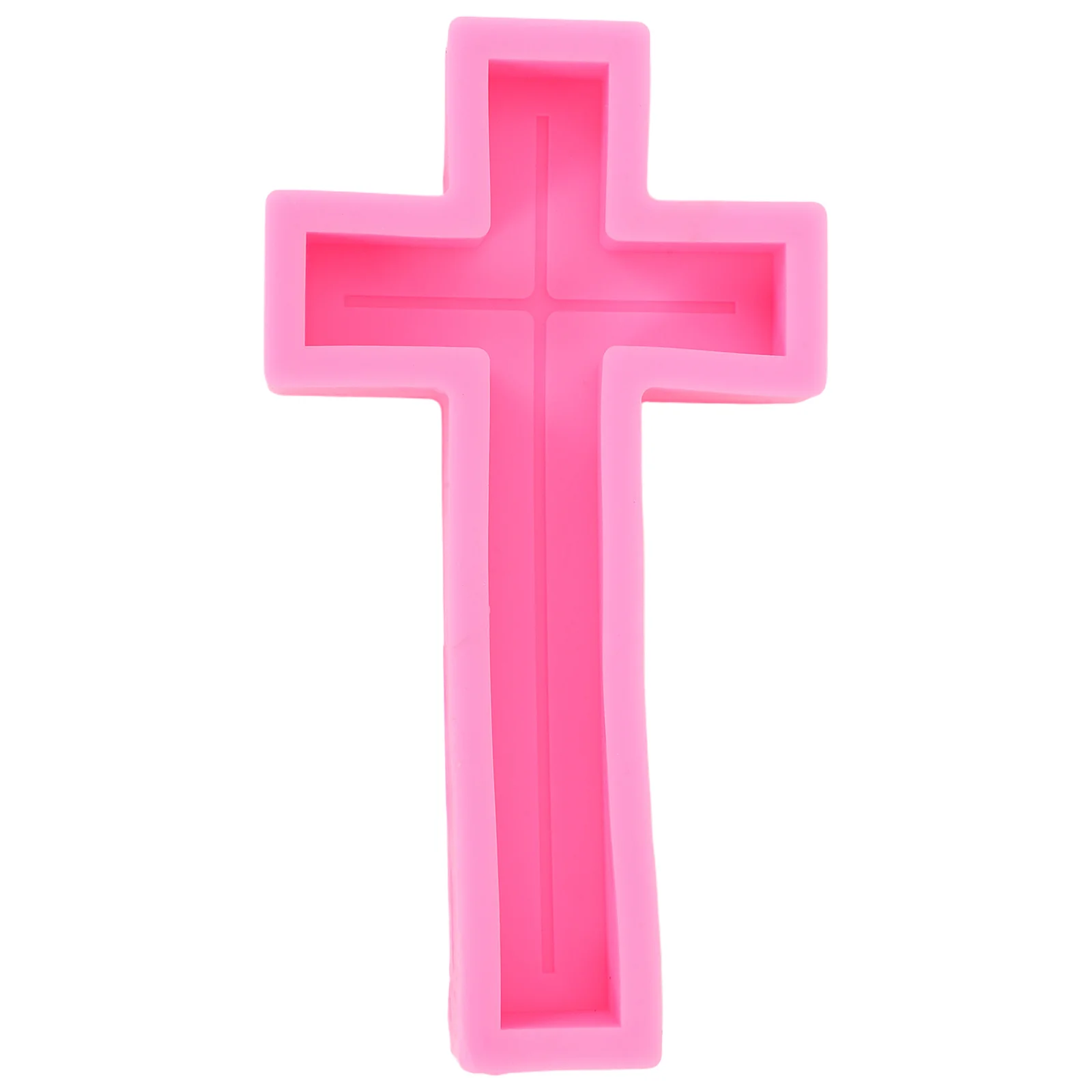

13 Inch Large Silicone Cross Mold For Diy Soap Resin Craft Making Aromatherapy Wax Art Multi-Use Flexible Religious Decor
