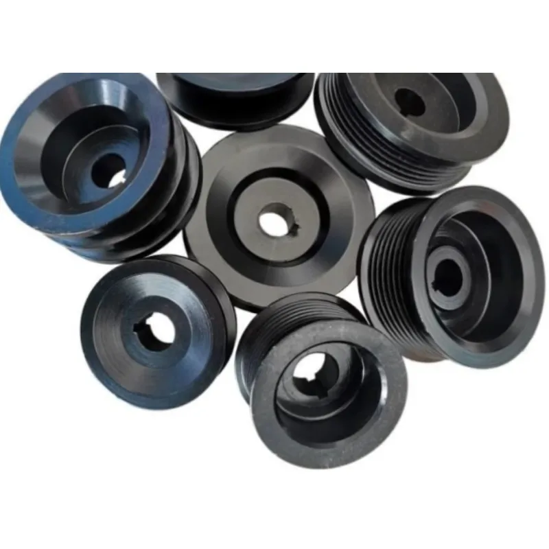 2pcs Diameter:65mm Hole:17mm Agricultural Vehicle Parts  Cast Iron V-belt B Type 8PK Motor Generator Pulley