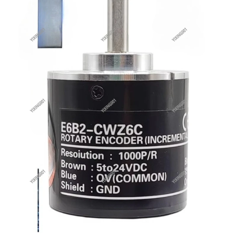 E6B2 - CWZ6C Original Incremental Rotary Encoder: 40mm Dia., 2M Cable, 100PR - 2000PR, NPN 5 - 24VDC Title III