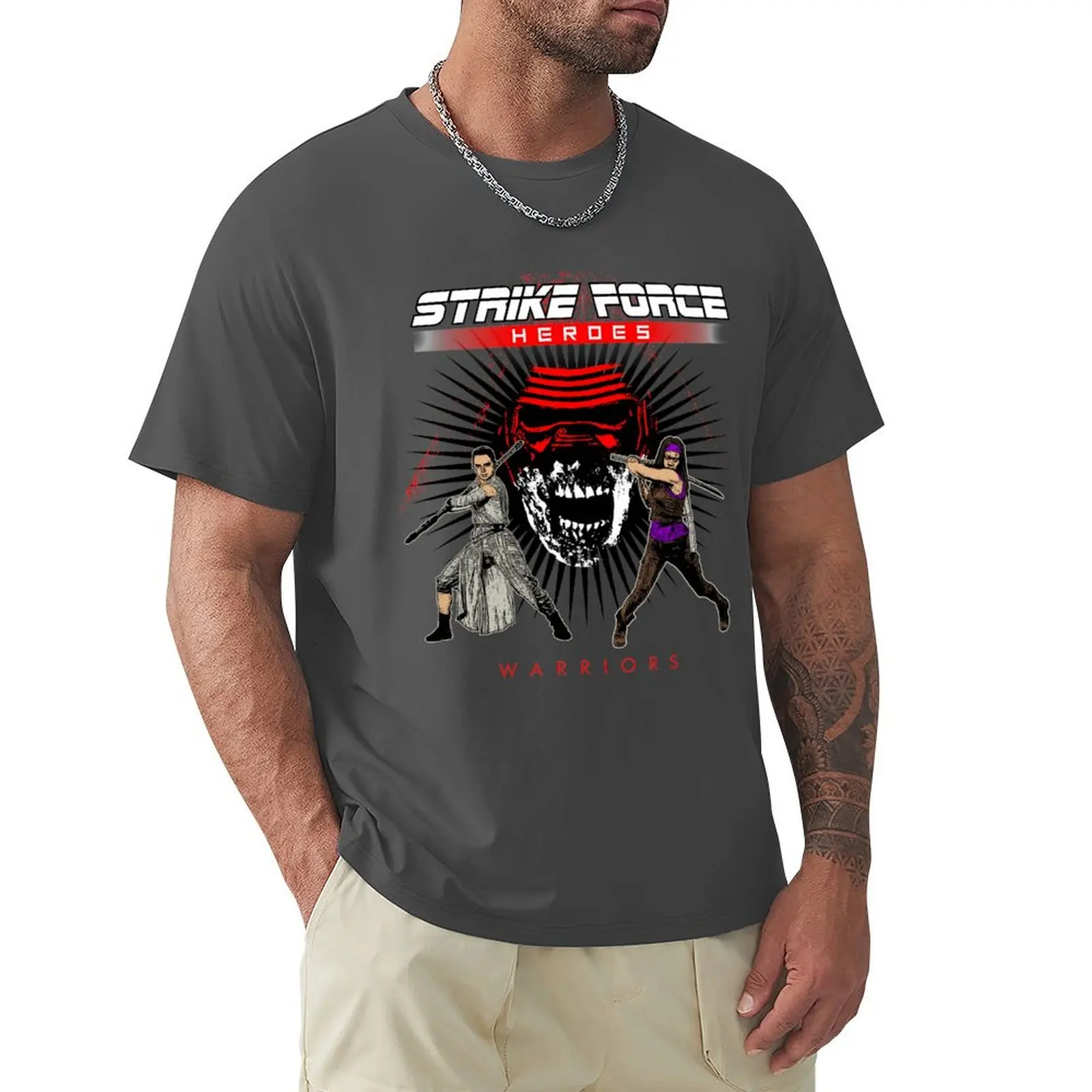 Strike Force Heroes T-Shirt aesthetic clothes korean fashion Short sleeve tee men