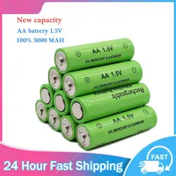 AA + AAA Rechargeable AA 1.5V 3800mAh / 1.5V AAA 3000mah Alkaline Battery Flashlight Toys Watch MP3 Player Replace Ni-Mh Battery