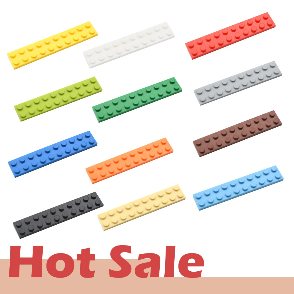 

10PCS 2x10 Dots Thick Figures Bricks Assemblage Contruction Building Blocks Compatible With Educational Toys For Children