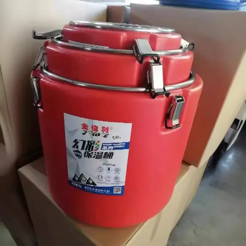 Ultra-large Capacity Stainless Steel Insulation Bucket Commercial Milk Tea Thermal Container Anti Drop Breakfast Storage Bin