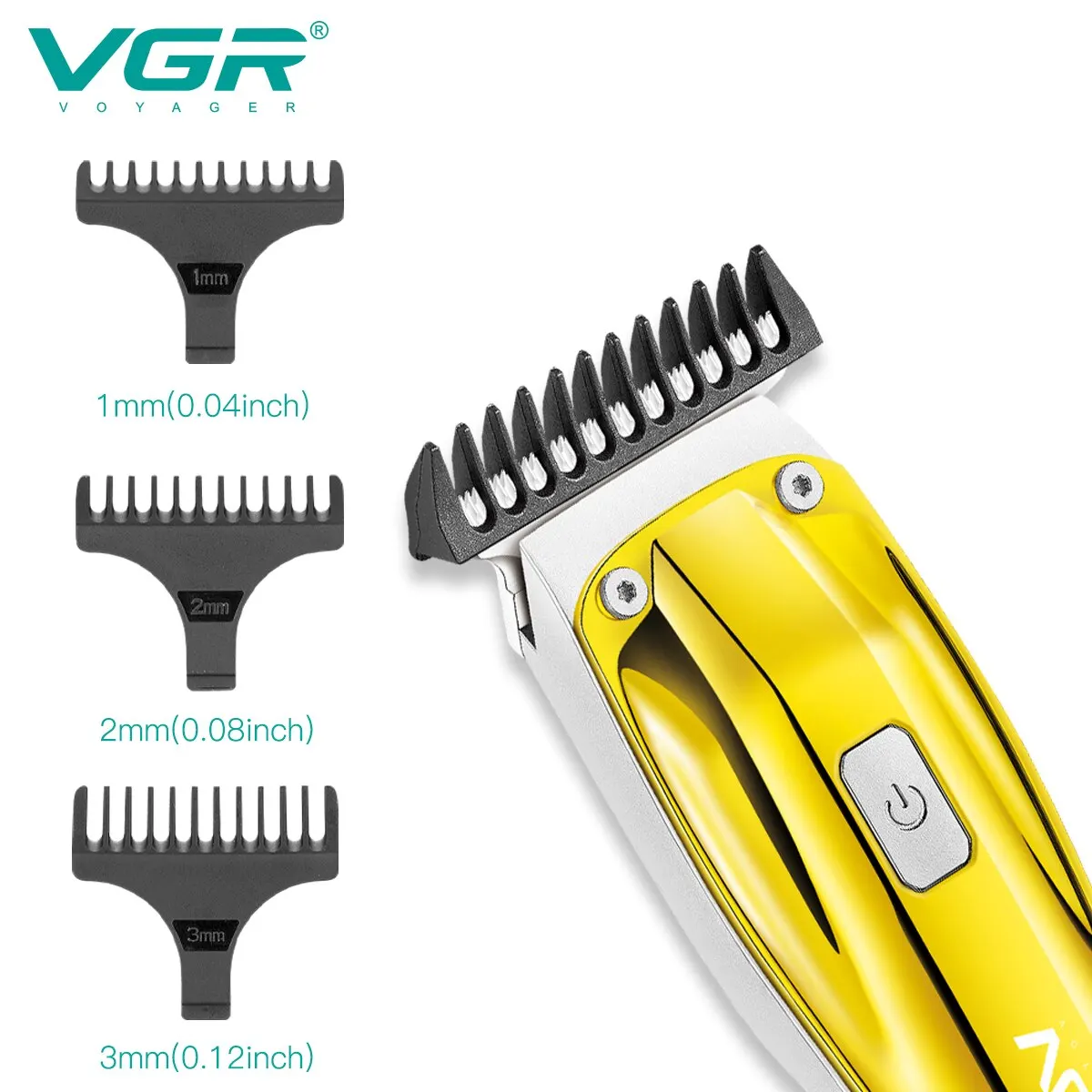 VGR Hair Clipper Electric Hair Cutting Machine Cordless Haircut Machine Rechargeable Hair Trimmer Portable Trimmer for Men V-956