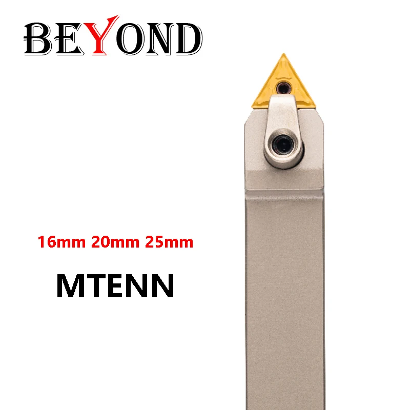 BEYOND MTENN1616H16 MTENN2020K16 MTENN2525M16 External Turning Toolholder MTENN 1616 MTENN2020 White Nickel Plating Lathe Cutter