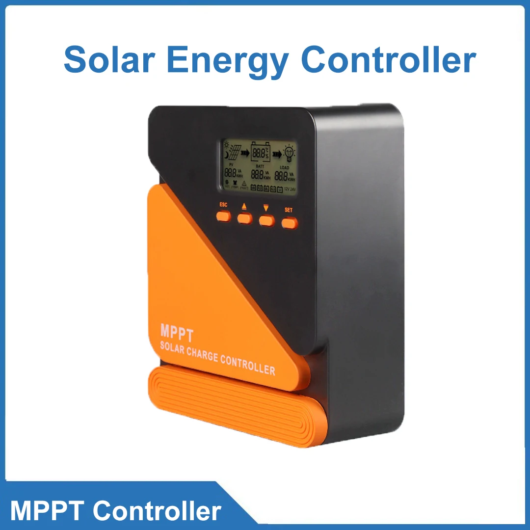 

MPPT контроллер заряда солнечных батарей 20А, 40А, 60А, фотоэлектрическое зарядное устройство 485, автоматическое распознавание батарей 12В и 24В