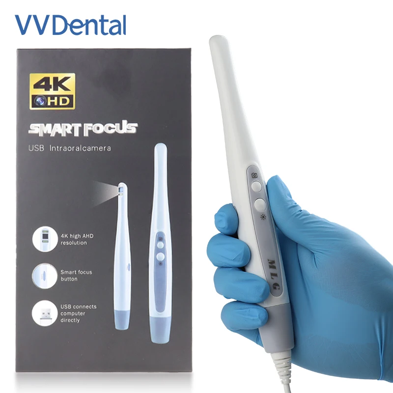 

Стоматологическая интраоральная камера VV Dental CF-686B с изменением фокусного расстояния в одно касание, 13 МП + 4K изображение, USB-камера для осмотра полости рта