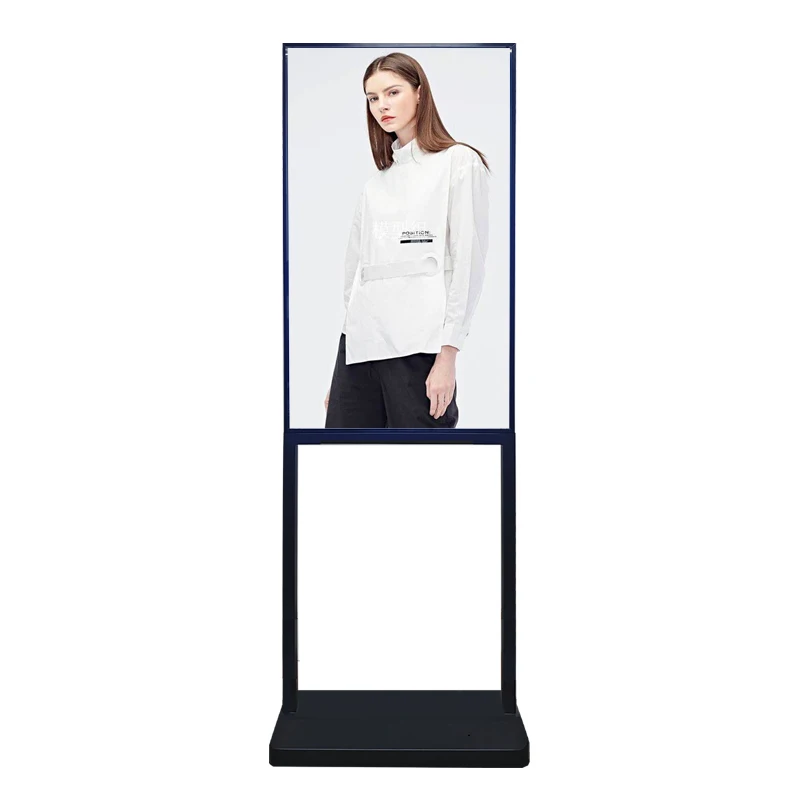 43 Inch Super Thin PC Android Wifi LCD Digital Signage Kiosk Free CMS Cloud Server Advertising Totem for Shop Entrance