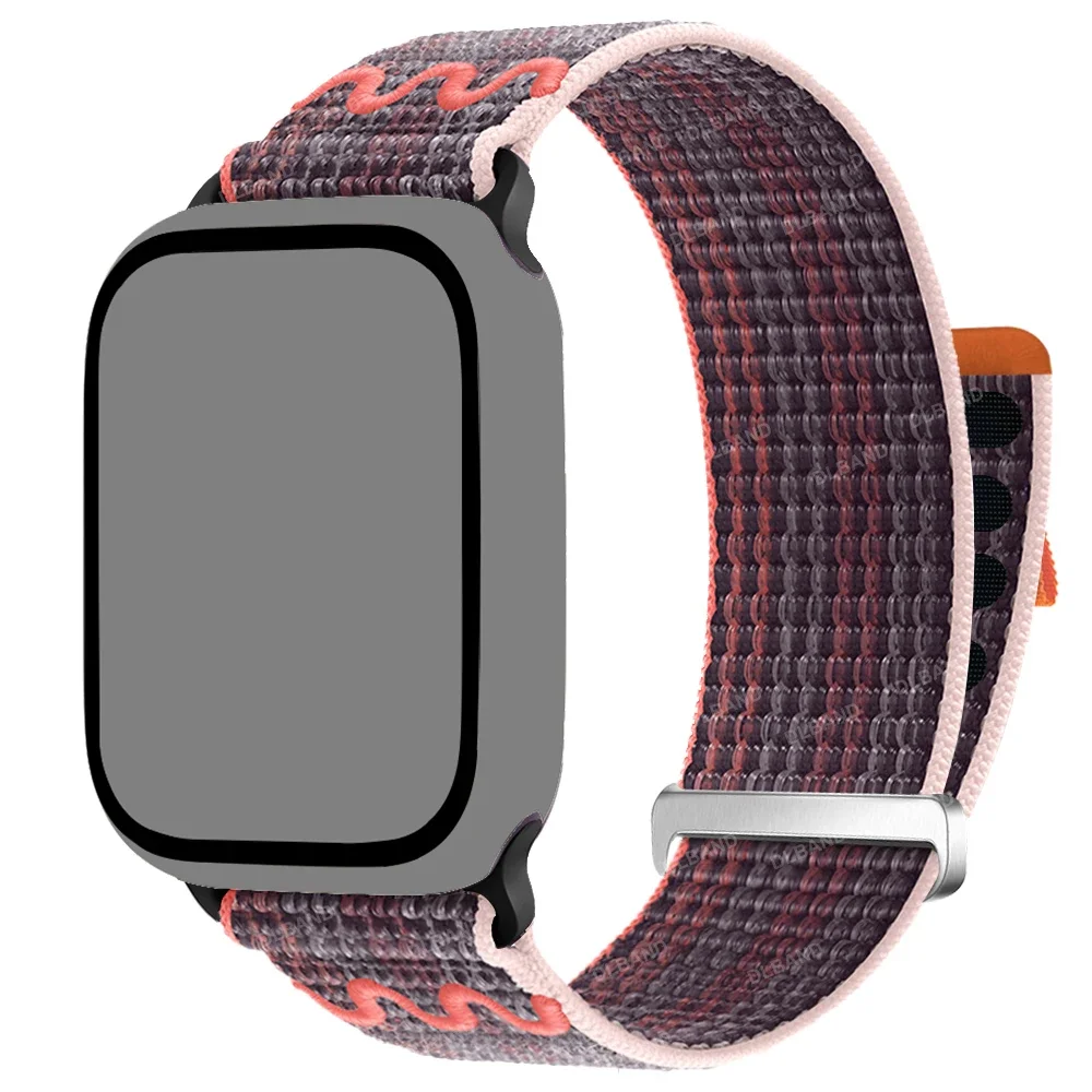 애플 워치 울트라 2 밴드용 나일론 스트랩, 스포츠 루프 팔찌, 아이워치 10, 9, 8, 7, 6, 5, Se, 4, 3, 46mm, 49mm, 44mm, 40mm, 45mm, 41mm, 42mm, 38mm