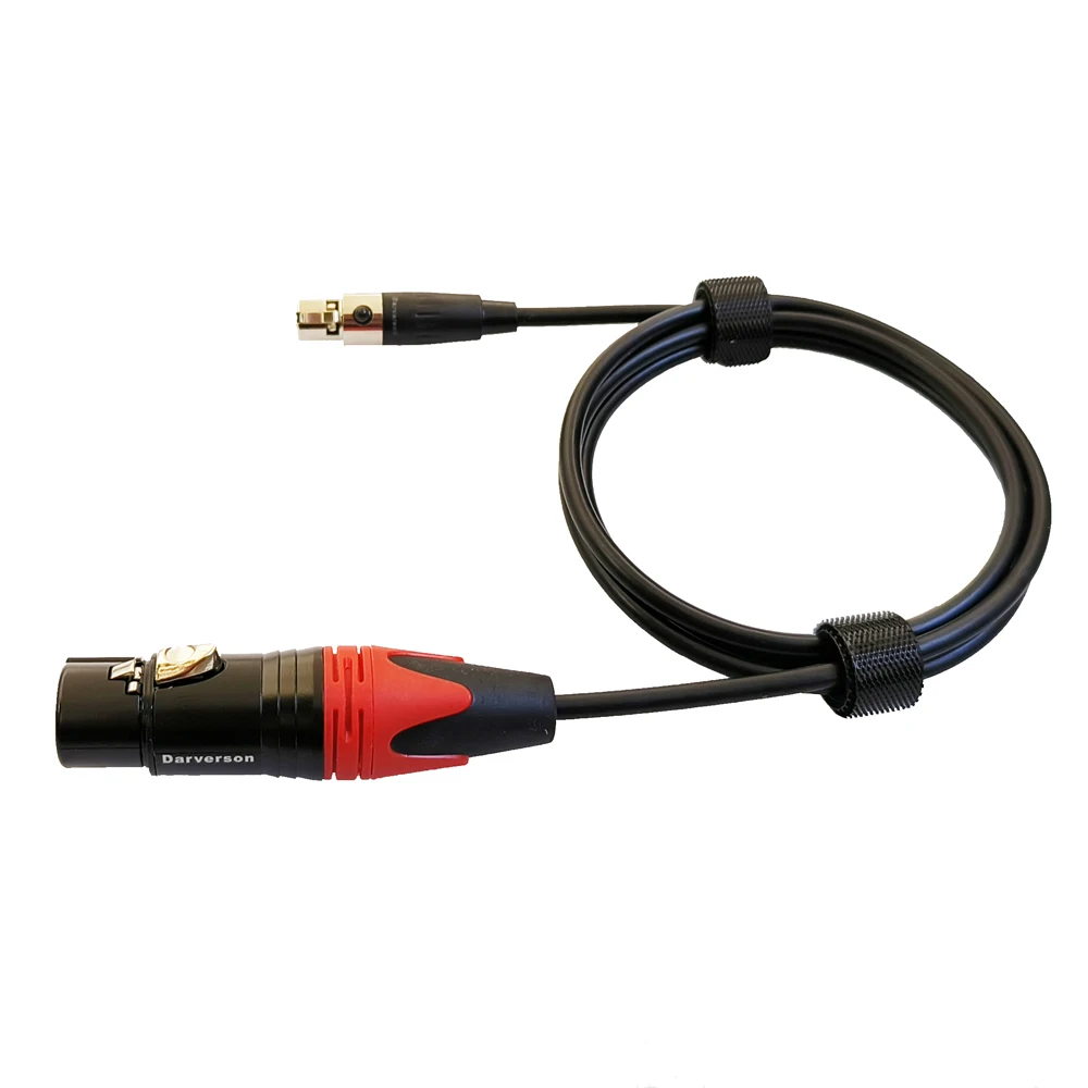 TA4F to XLR microphone cable for Shure bodypack transmitter wireless mic system DI box mixer