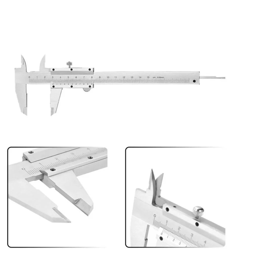 Carbon Steel Vernier Caliper 150mm Range with Protective Storage Box for Transport and Onsite Measurement Applications