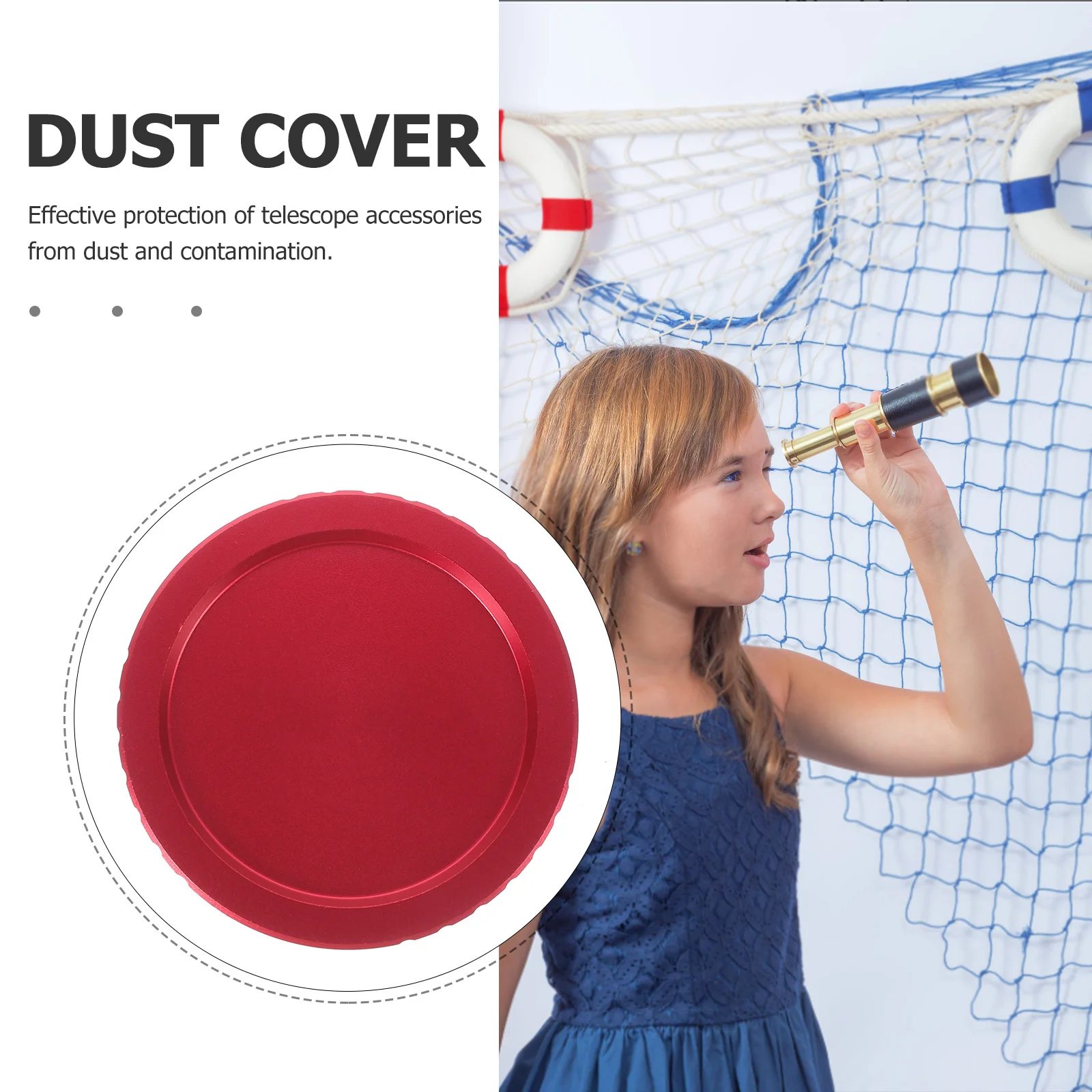 

Metal Threaded Dust Cap for Telescope Eyepiece and Teleconverter Eyepiece Protective Cover Portable Lightweight Astronomy