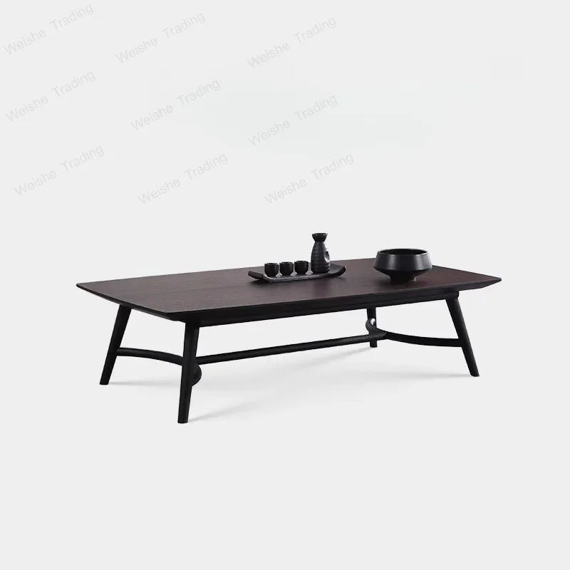 

Italian modern living room tea table combination, Nordic very simple solid wood tea table