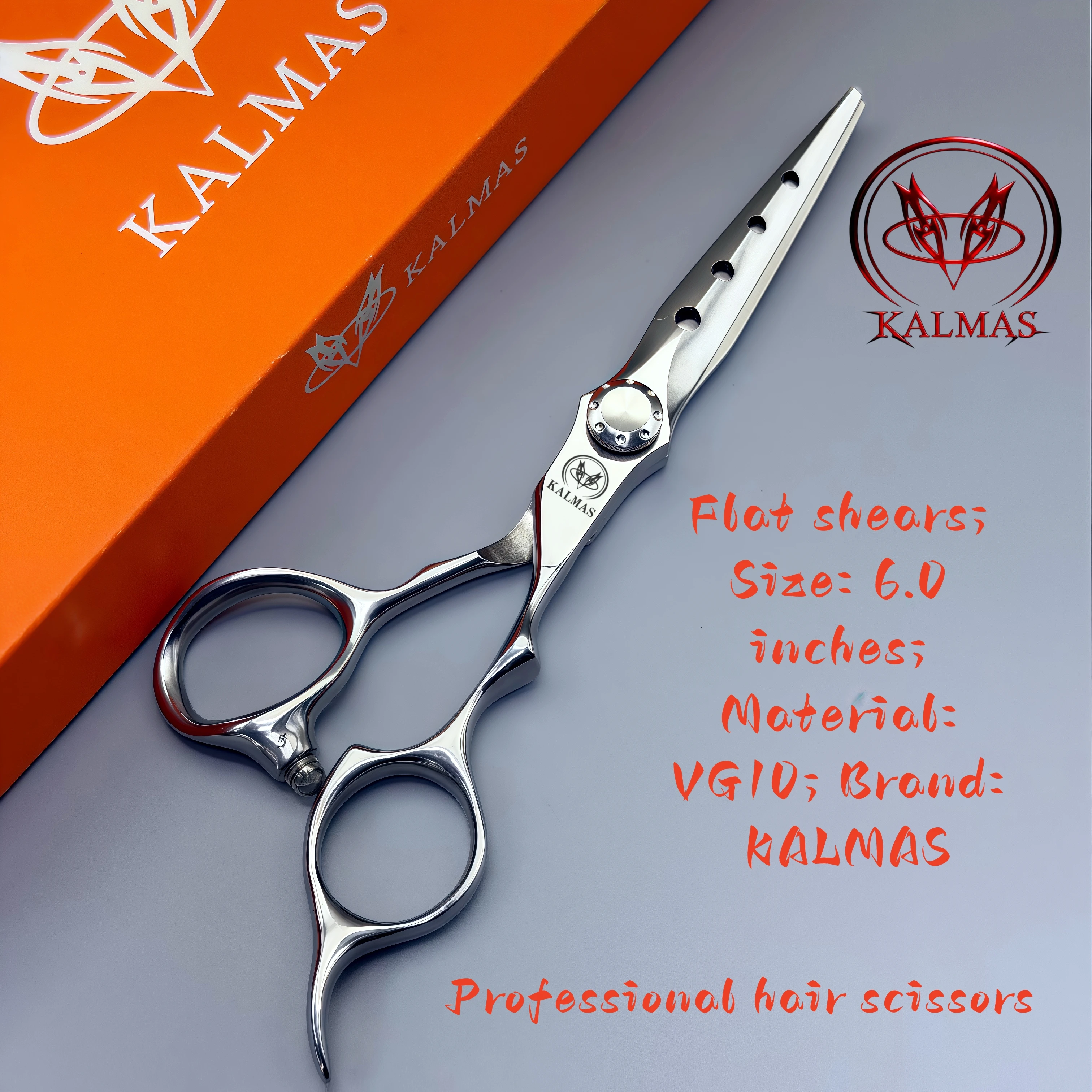 Professional hair cutting tool, hair salon, hair cutting ultra-thin scissors 440C-VG10 6.0inch hair scissors tool