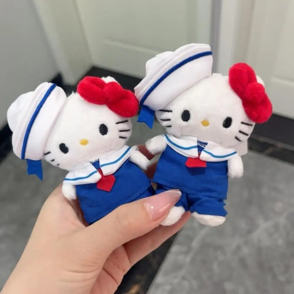 Sanrio Sailor Suit Hello Kitty Soft Plush Filling Doll Backpack Hanging Ornament Keychain Notebook Decoration Girl Birthday Gift