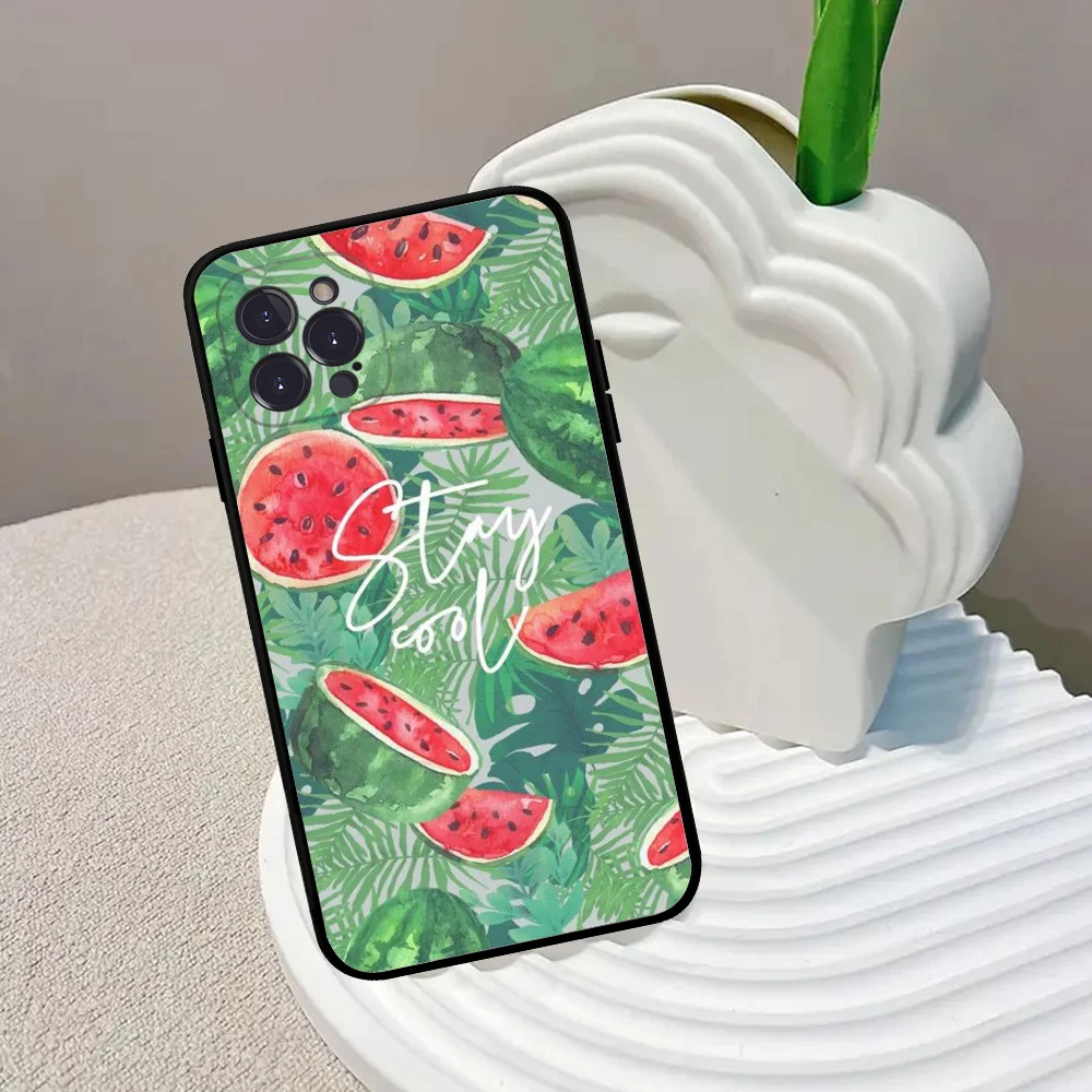 Fruit Watermelon Phone Case For iPhone 15 14 11 12 13 Mini Pro XS Max Cover 6 7 8 Plus X XR SE 2020 Funda Shell