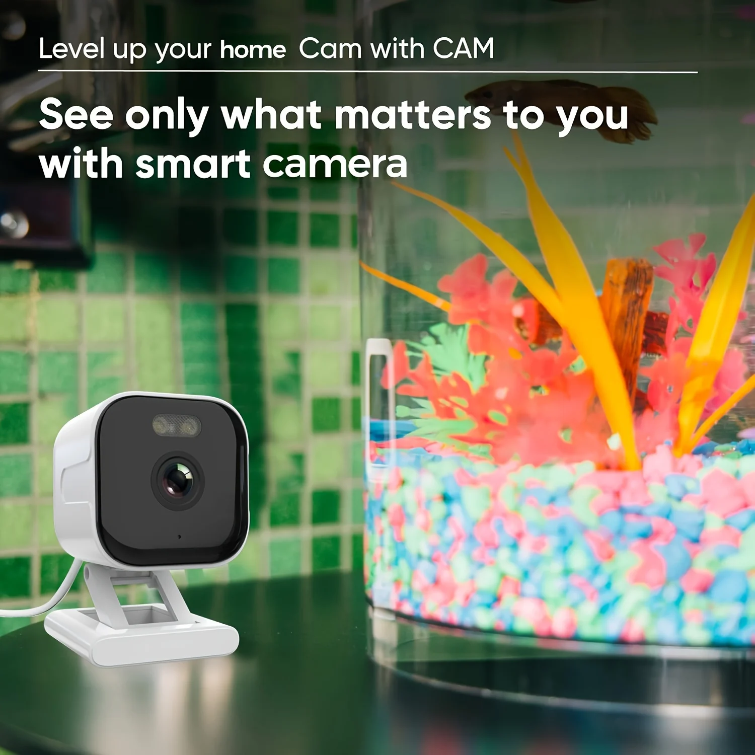 

Mini surveillance camera, indoor/outdoor security camera,Home camera,Baby sitter Cam Easy installation,Two-way audio frequency