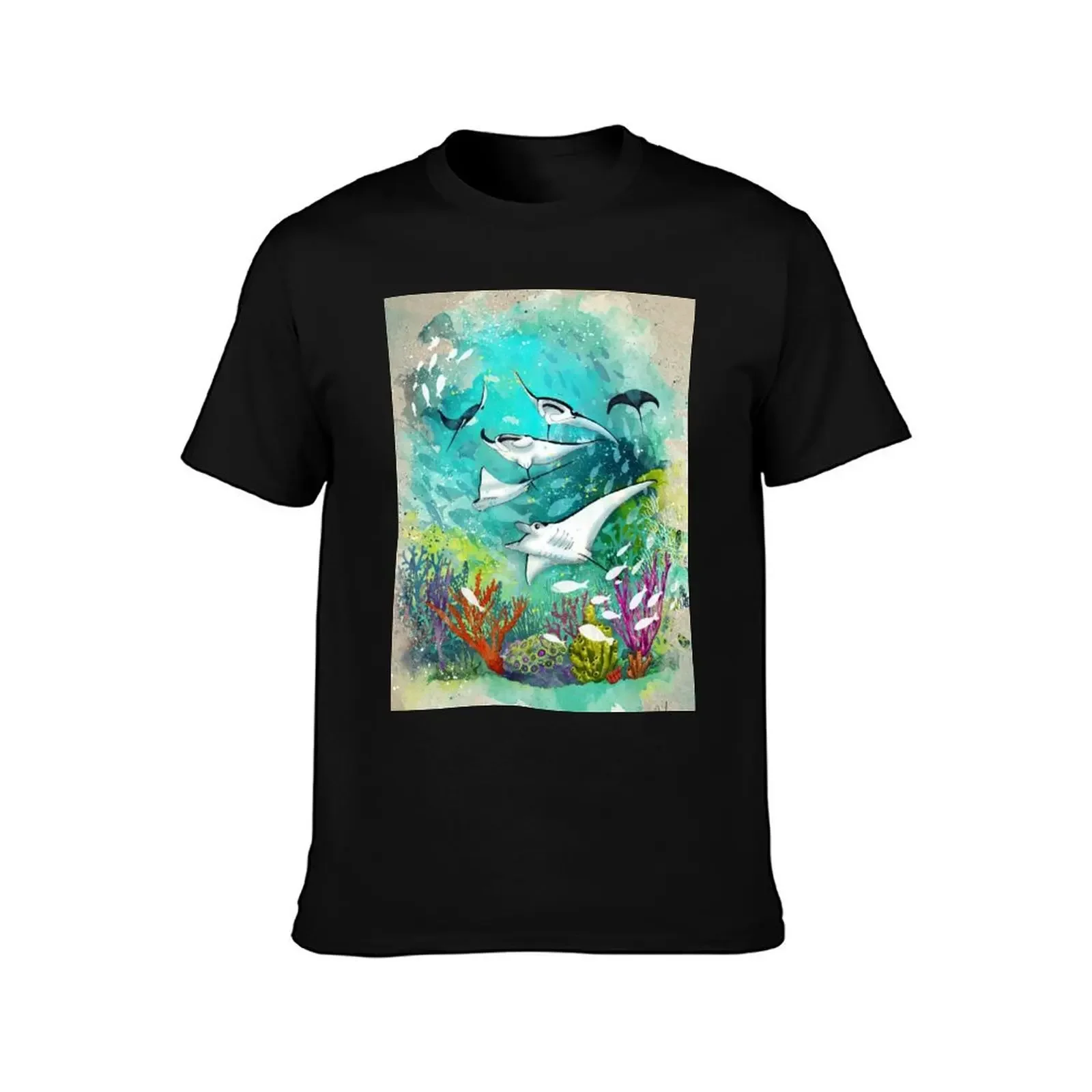 Under The Sea T-Shirt boys animal print topping customs tops plain white t shirts men