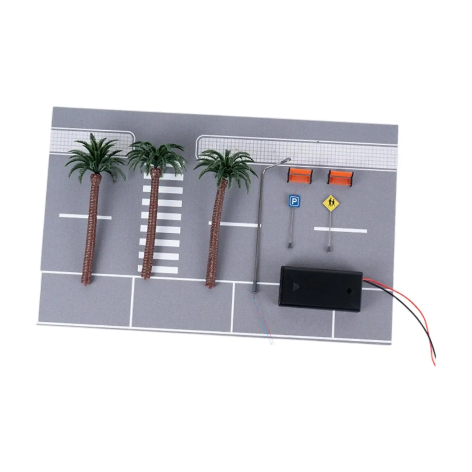 

Realistic Miniature Model Car Scene ABS Metal Sand Table Scenery Building Set for Educational Gift and Display Collection