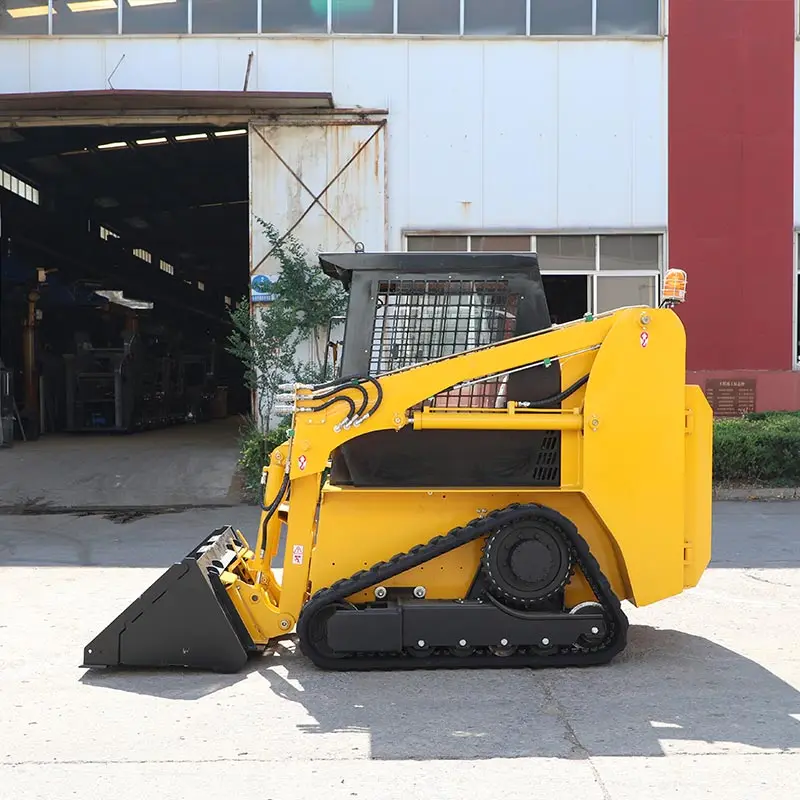 CE Certified Mini Skid Steer Loader 1 Ton with Hydraulic Mini Ride Sliding Quick Attach for Versatile Use Mini Skid Steer Loader