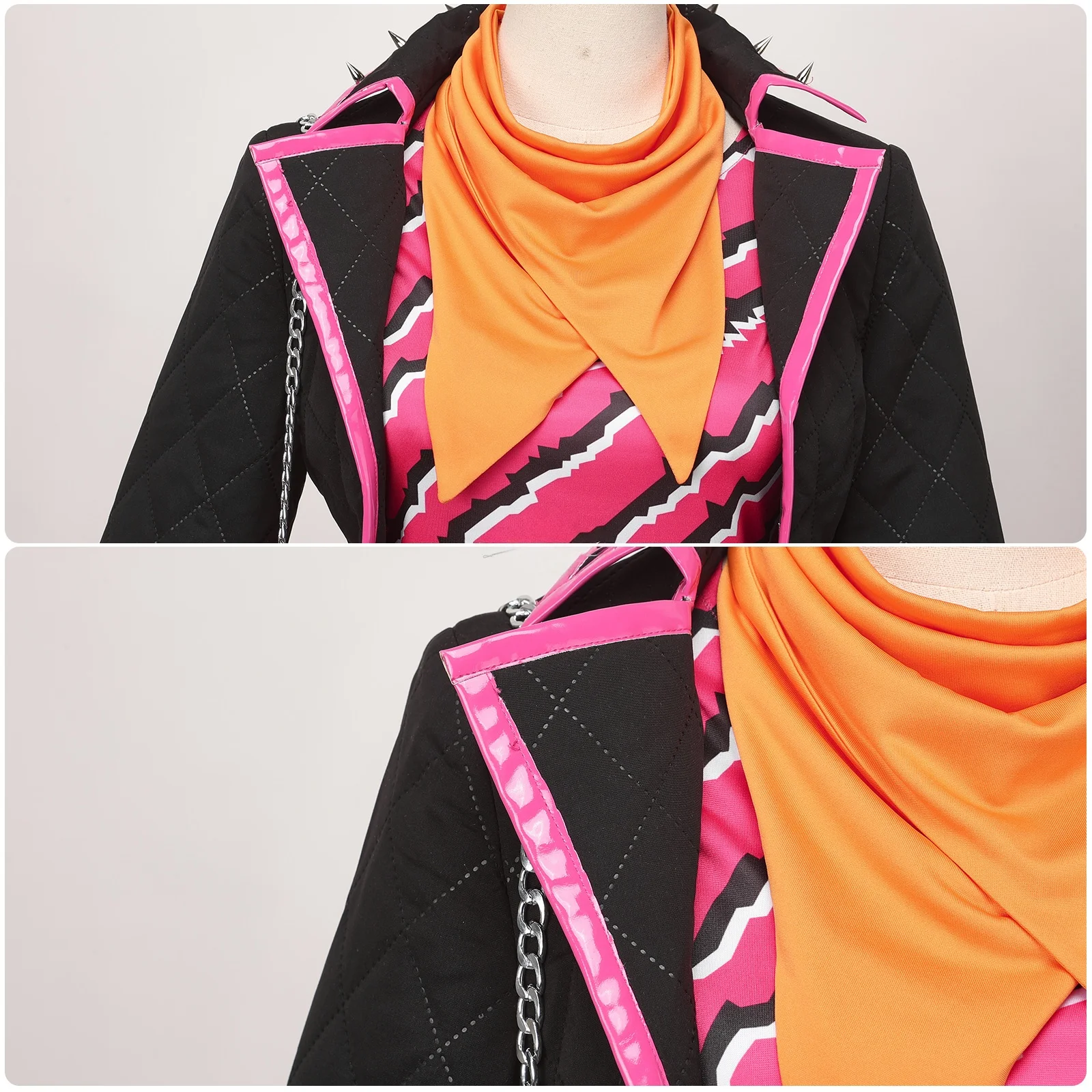 Disfraz de monstruo a rayas Toralei, disfraz de Halloween, Navidad, exposición de cómic, vestido de Anime para mujer, XS-3XL en stock