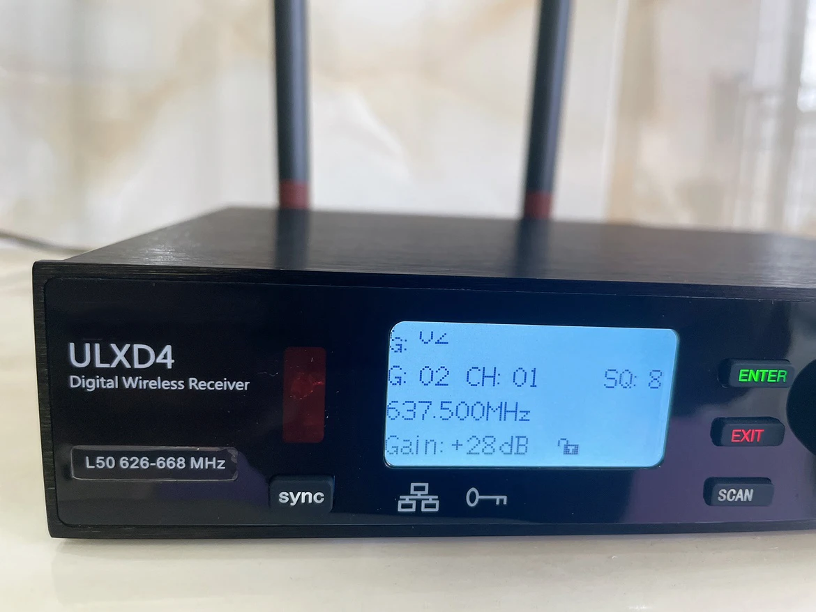 Paulkitson Ulxd4 Professionelles Digitales Drahtloses Mikrofonsystem Handheld Headset Lavalier 572-820Mhz für Bühne KTV – Detail 10