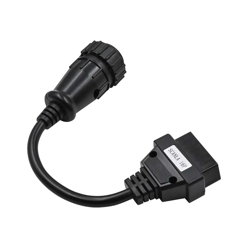 Truck OBD2 16pin Female OBD Extension Cable For SCANIA Truck 16 Pin Male OBD2 Connector Suitable Scanner Diagnostic Tool