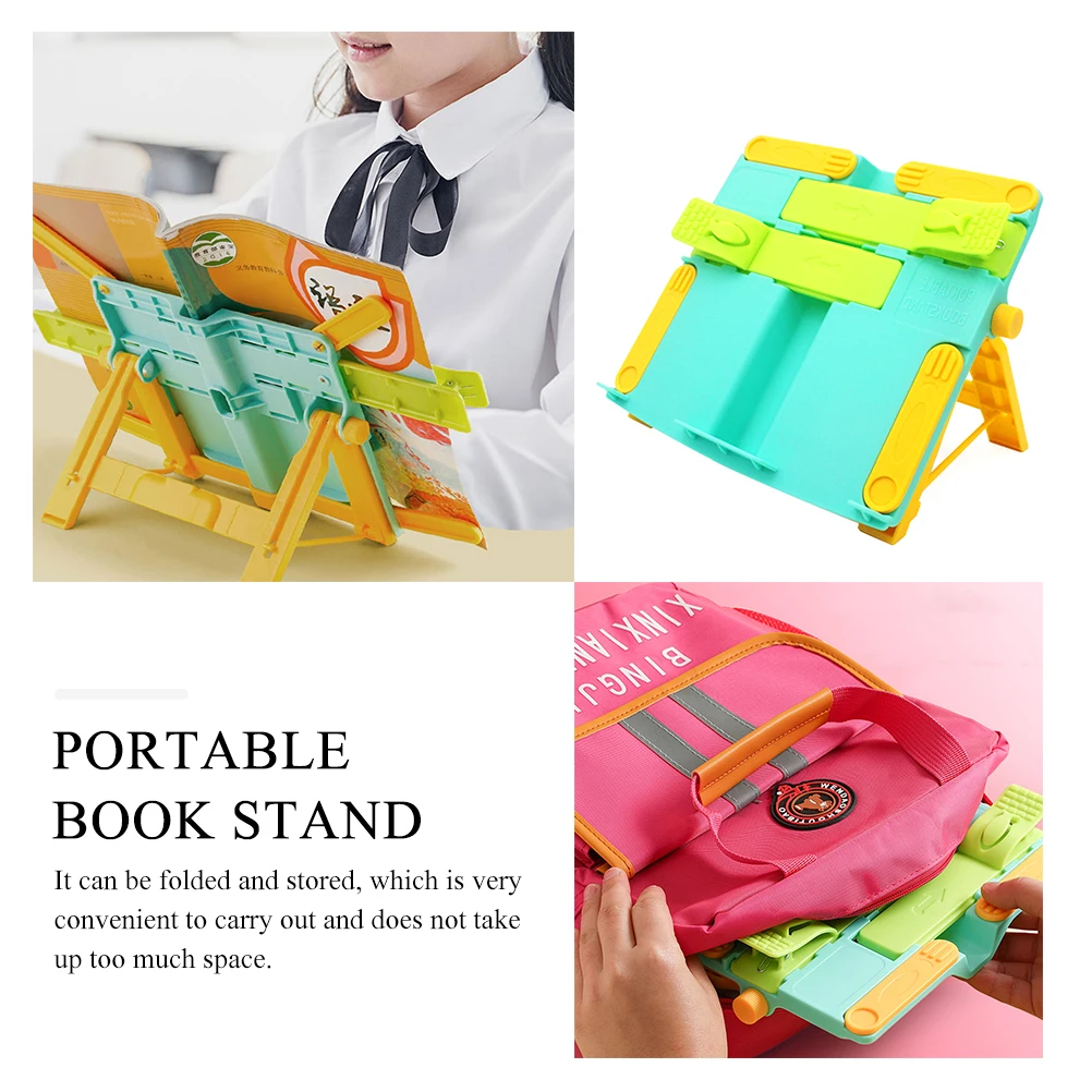 

Reading Shelf Book Stand Holder Accessories Tabletop Desktop Stands Pp for Children's