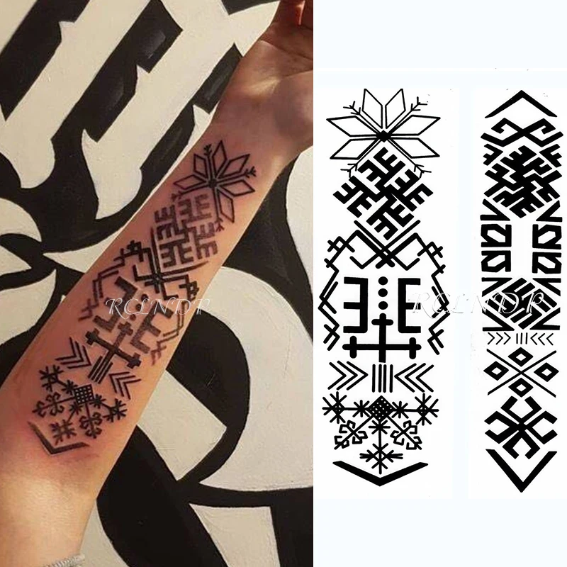Waterproof Temporary Tattoo Sticker cool man\'s tribal totem Phoenix tatto stickers flash tatoo fake tattoos for men women 7