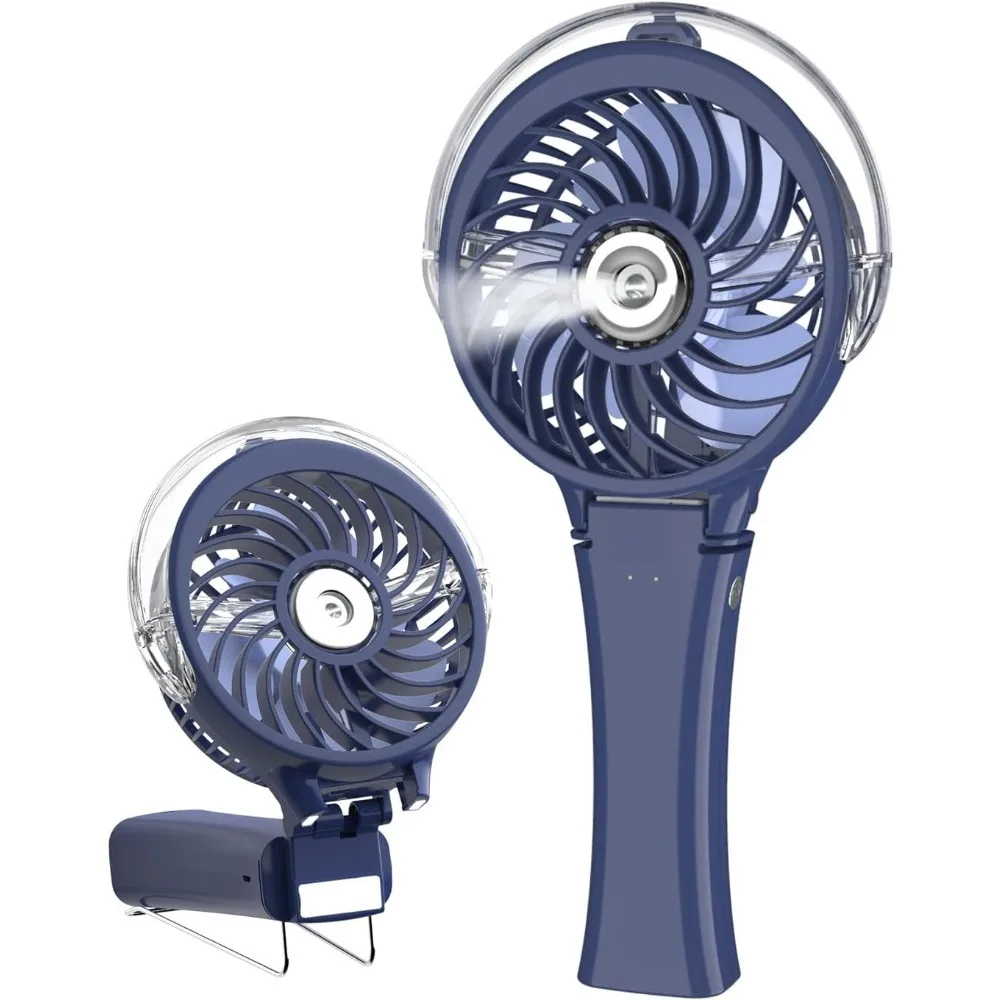 

Upgraded Portable Handheld Misting Fan, Rechargeable Personal Mister Fan, Spray Water Mist Fans, Mini Cooling Hand Fans for Summer Beach Travel Concerts, Gifts for Women