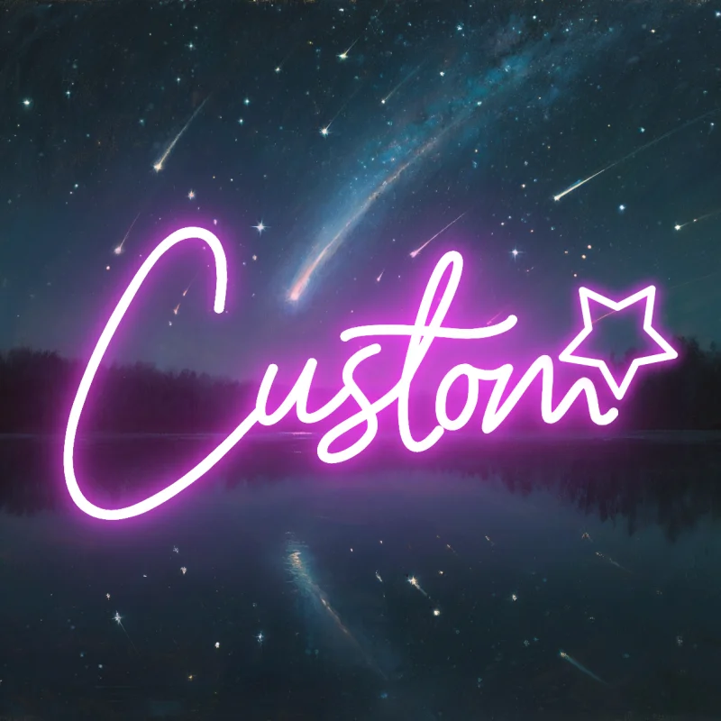 علامة نيون LED مخصصة على شكل نجمة - اسم شخصي لتزيين الحائط يعمل بمنفذ USB لشريط غرفة النوم مثالية لحفلات الزفاف وأعياد الميلاد وديكور المنزل