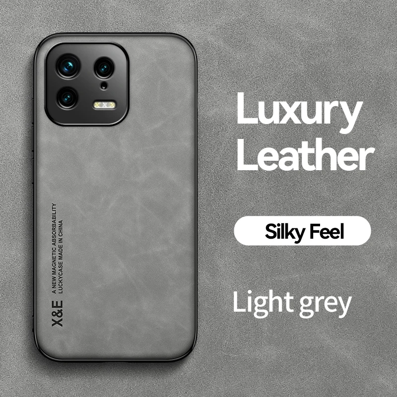 Funda de teléfono de cuero magnético de silicona a prueba de golpes para XiaoMi 13T 13 Pro 13 Lite Ultra funda protectora de cámara contraportada