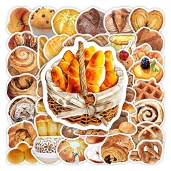 Watercolor Bread Baking Stickers Baguette Donut DIY Toys Gift Decorative Decal for Scrapbook Diary Phone Bottles Waterproof