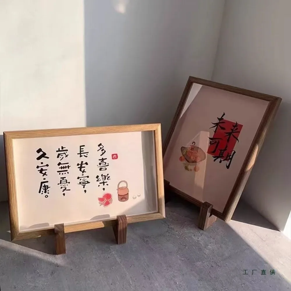 

Vintage Wooden Cookbook Holder Decorative Multifunctional Recipe Stand Practical Handmade Display Stand Home Decoration