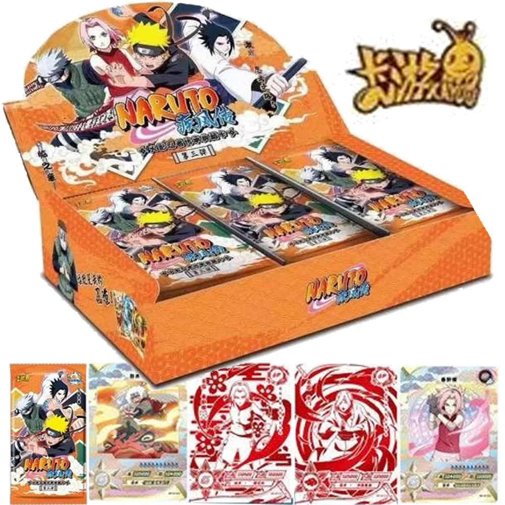 Kayou NARUTO Collection Card For Children Uchiha Sasuke Haruno Sakura Combat Fantasy Anime Limited Game Card Family Table Toys