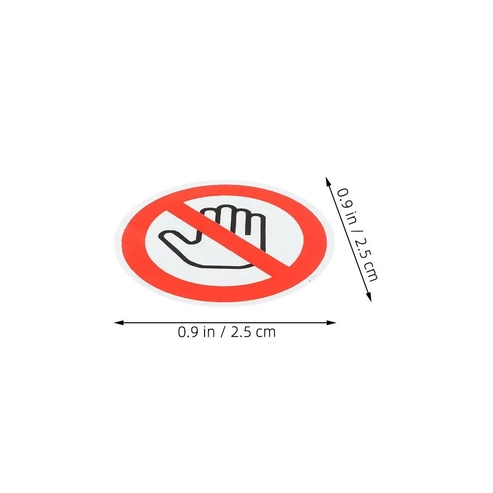 40pcs Safety Sign Stickers Warning Reflective Decals Vinyl Do Not Touch Industrial Waterproof Peeling Adhesive Traffic Signs