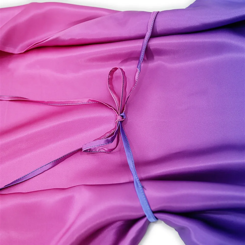 Abbigliamento da donna Sfumatura di colore 100% seta di gelso naturale Tinta unita Raso Minimalista Doppio scollo a V Senza maniche Abito gilet versatile