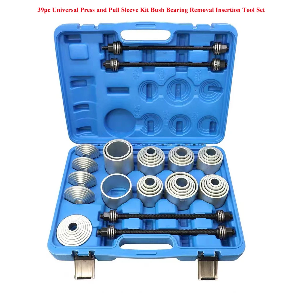 36pc 39Pcs Universal Press and Pull Sleeve Kit Bush Bearing Removal Insertion Tool Set